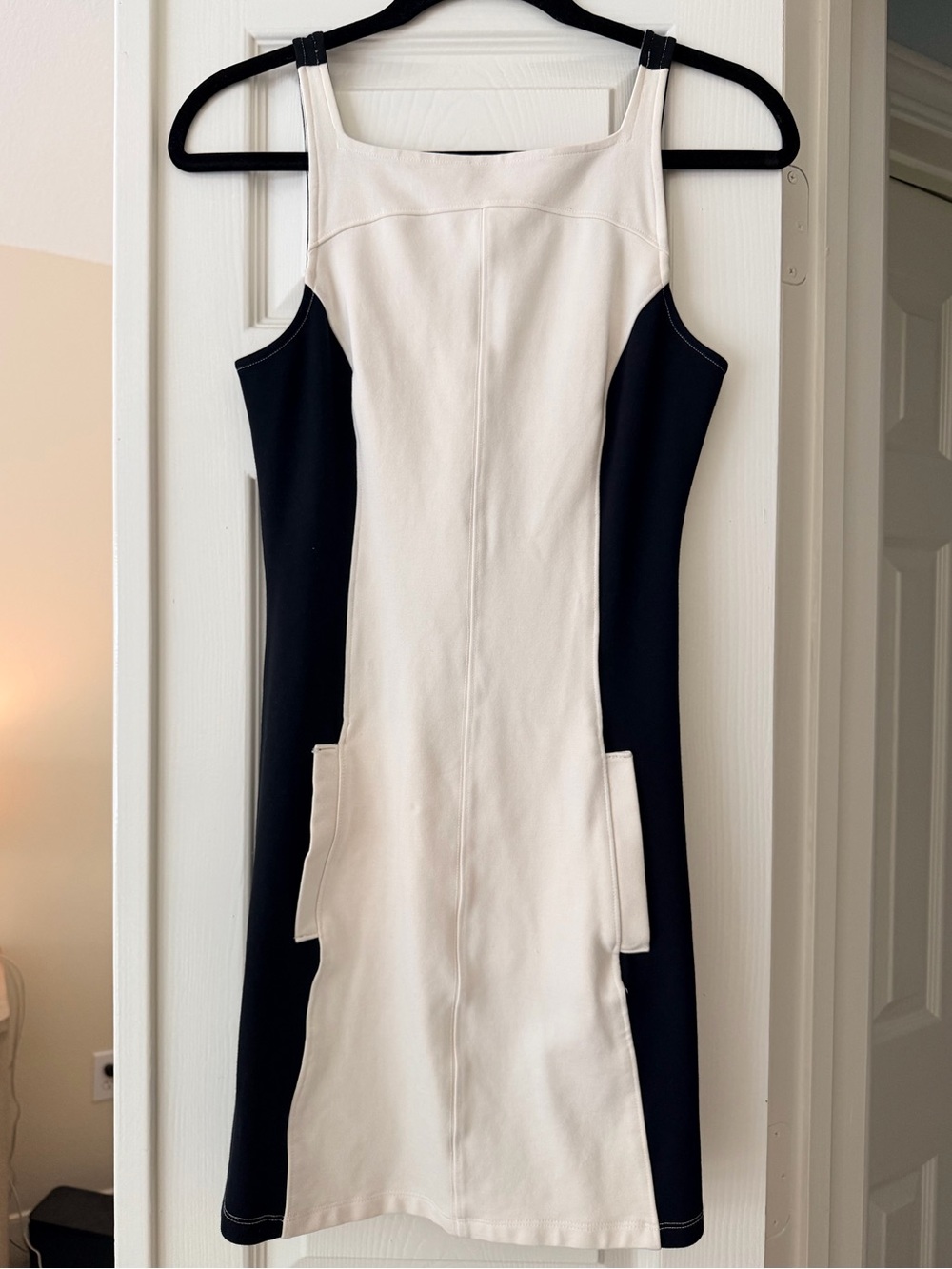 Maeve (Anthropologie) Black & White Sleeveless Mini Dress - Size XS